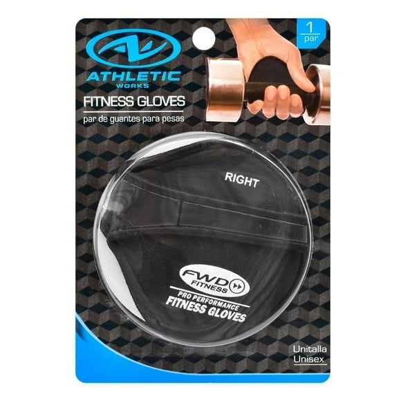 Guantes Athletic Works para Pesas Negros 1 Par