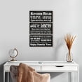 thumbnail image 2 of Elephant Stock Chalkboard Kitchen Rules Wall Art - Vertical Multi Panel Canvas - Dining Room Wall Decor - Inspirational And Typography Multi Panel - White And Gray Decor - 14" x 23", 2 of 4