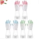 thumbnail image 2 of 3 Pairs Home Kitchen Gloves Anti-slip Washing Gloves Waterproof Gloves Toilet Cleaning Gloves (Pink, Green, Blue, Size M), 2 of 4