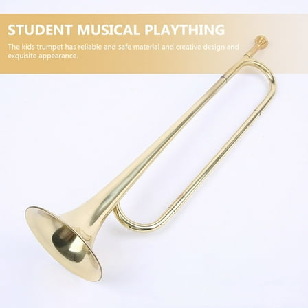 KAKOWELY Golden Trumpet Cotton for Music Learning 1 Set 18.5x4.6in