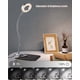 thumbnail image 5 of Lámpara de escritorio con clip de 7 W Lámpara de cama de mesa de lectura LED con adaptador de brillo Ajuste que cuida los ojos para la oficina y el hogar 360 ° Flexible Negro, 5 of 8