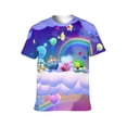 thumbnail image 2 of Game Kirby Character Unisex Short Sleeve T Shirt Daily Novelty 3D Printed T-Shirts Soft Comfortable Tee Shirt Top For Men And Women, 2 of 7