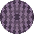 thumbnail image 1 of Ahgly Company Indoor Round Patterned Plum Purple Area Rugs, 4' Round, 1 of 6