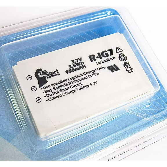 Compatible Logitech K43D Battery - Compatible for Logitech Universal Remote R-IG7 Battery (950mAh, 3.7V, Lithium-Ion)
