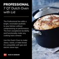 thumbnail image 2 of Utensilios de cocina antiadherentes Dutch Oven Scanpan Professional de 7 litros con tapa, 2 of 6