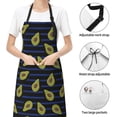 thumbnail image 4 of Kdxio Avocado Apron with Pockets Adjustable Kitchen Aprons for Men Women Waterproof Aprons for Cooking,Drawing,Crafting, Baking Household Cleaning, 4 of 8