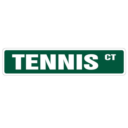 Player Street Sign - TENNIS Street Sign court player ball shop teacher | Indoor/Outdoor | 24