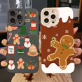 thumbnail image 2 of Funda para iPhone 16 15 14 13 12 11 Pro Max X XR XS 7 8 Plus SE 2020 cubierta de teléfono suave de silicona a prueba de golpes de Navidad de dibujos animados de lujo, 2 of 5