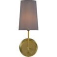 thumbnail image 2 of Renwil Yana 1-Light Modern Iron Metal & Cotton Wall Sconce in Brass, 2 of 3