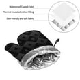 thumbnail image 6 of Haiem Black Poker Print Extra Long Oven Mitts and Pot Holders 4pc Sets: Heat Resistant Silicone Oven Mittens with Mini Oven Gloves and Hot Pads Potholders, 6 of 6