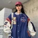 thumbnail image 5 of -Chaqueta Bomber Vintage para mujer, chaquetas de béisbol universitarias Harajuku, uniforme universitario de moda coreana, ropa de calle de gran tamaño Y2k, 5 of 5