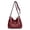 Red, variant on Stylago Womens Leather Messenger Bags Multiple Zipper Compartments Shoulder Purses Ladies Work Tote Crossbody Bag Beige