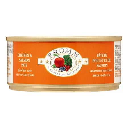 (Pack of 12) Fromm Four Star Nutritionals Chicken & Salmon Pate Wet Dog Food, 5.5 oz cans