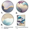thumbnail image 3 of Designart Ice Blue And Purple Watercolor Flower II Canvas Wall Art, 3 of 5