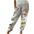 thumbnail image 2 of Lilgiuy Women's Summer Fashion Printed Straight Casual Pants Best Gift for Women, 2 of 5