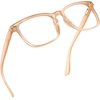 LifeArt Blue Light Blocking Glasses, Anti Eyestrain, Computer Reading Glasses, Gaming Glasses, TV Glasses for Women Men, Anti Glare (Champagne, +3.50 Magnification)