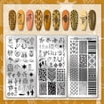 thumbnail image 3 of 3 placas para estampar uñas del Lejano Oeste, 88 diseños, plantillas para uñas con temática del oeste, plantillas para uñas con sombreros y botas, placas de acero inoxidable con imágenes para uñas., 3 of 7