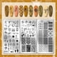 thumbnail image 3 of 3 placas para estampar uñas del Lejano Oeste, 88 diseños, plantillas para uñas con temática del oeste, plantillas para uñas con sombreros y botas, placas de acero inoxidable con imágenes para uñas., 3 of 7