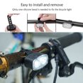 thumbnail image 2 of Greeniant 2 luces para bicicleta, lámpara para manillar, suministros para ciclismo, faros para bicicletas, funcionamiento con batería, luces traseras Ciclismo Blanco Luz delantera Greeniant OD032152-02B, 2 of 6