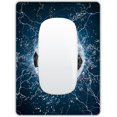 thumbnail image 1 of ERDS-Small Mouse Pad, Mini Mouse Pad 6 X 8 Inch with Non-Slip Rubber Base for Keyboard Tray Laptops Wireless Mouse Home Office Travel, Washable & Portable (Football), 1 of 4