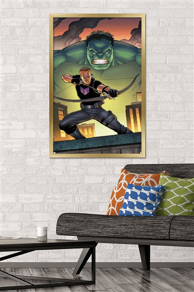 Marvel Comics - Hawkeye and Hulk - The Accused #1 Wall Poster, 22.375" x 34", Framed