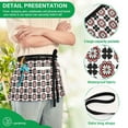 thumbnail image 6 of Traditional Japanese Flowers Server Apron with 3 Pockets Waterproof Waitress Waist Short Apron for Man Woman 12 Inches, 6 of 7