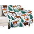 thumbnail image 6 of Rustic Flannel Plaid Throw Blanket - Cabin Decor with Animal & Plant Patterns - Perfect for Rustic Decor & Home Decor - 50 x 60 Inches, 6 of 6