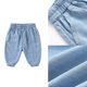 thumbnail image 2 of Summer Stretchy Jeans Pants For Boys Fly Resistant Pants Flexible Waist Comfortable Everyday Wear Light blue 90cm, 2 of 4