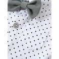 thumbnail image 5 of CARETOO Baby Boy Clothes Newborn Infant Shirt Bowtie Beret Suspender Pant 0-18M Gentleman Outfit, 5 of 14