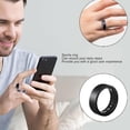 thumbnail image 3 of Health Care Smart Rings Sports Ring Fitness Tracker Intelligent Sleep Monitoring Step Body Temperature Monitor Shake to Take Photos IPX8 Waterproof with 350mAh Charging Case, 3 of 8