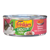 Friskies Indoor Pate Wet Cat Food, Indoor Salmon Dinner With Garden Greens, 5.5 oz. Can
