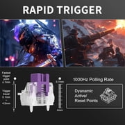 MageGee 60% Rapid Trigger Gaming Keyboard, Hall Effect Magnetic Switch, Actuation Point Adjustable, Hot Swappable RGB Backlit Wired Keyboard with Arrow Keys