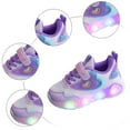 thumbnail image 3 of Toddler Girls Fashion Light Up Shoes Toddler LED Flashing Lightweight Mesh Slip On Adorable Running Sneakers, 3 of 4
