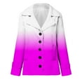 thumbnail image 4 of Fashion Winter Warm Caots for Womens Plus Size Zip Up Composite Plush Button Lapels Jacket Outwear Coat, 4 of 6