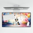 thumbnail image 4 of Happy Birthday to Miniature American Shepherd Kitten Party Balloons Cake Desk Mat Full Keyboard Mouse Pad MAS Dog Lover Gifts Large Mousepad - 00027, 4 of 5