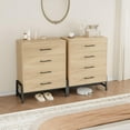 thumbnail image 2 of Commode à 4 Tiroirs pour Chambre, Commode Haute de 38,6 Pouces, Tiroir Haut avec Rangement Autoportant, Coffre de Rangement en Bois pour Garde-Robe pour Salon, Chambre, Entrée, 2 of 6