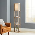 Better Homes & Gardens Crossmill Shelf Modern Floor Lamp