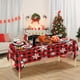 thumbnail image 5 of Mantel Desechable de Pvc con Estampado Navideño, Decoración para Fiestas, 5 of 6