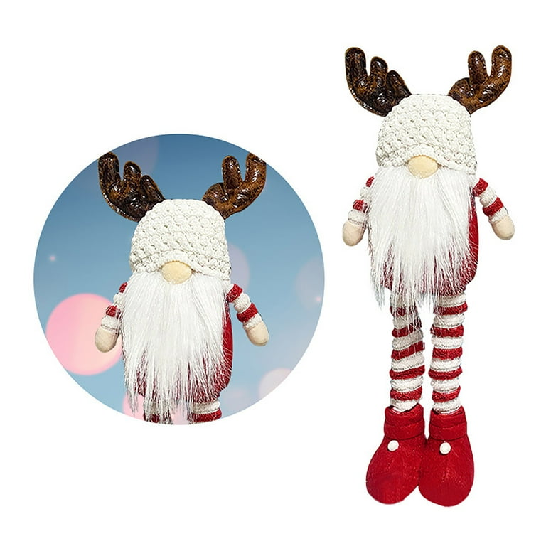  IAMAGOODLADY Christmas Decorations,Christmas Rudolph Pointed  Hat Small Pendant Creative Christmas Faceless Doll Santa Claus Gift Xmas  Ornaments for Party Supplies Under 5 Dollars : Home & Kitchen