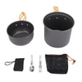 thumbnail image 2 of Camping Cookware Kit, Easy To Clean Picnic Stove Non Slip  for 1-2 People, 2 of 7