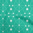 thumbnail image 1 of oneOone Cotton Poplin Sea Green Fabric Geometric Craft Projects Decor Fabric Printed By The Yard 56 Inch Wide, 1 of 4
