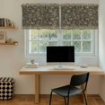 thumbnail image 5 of Sage Green Floral Tier Curtains 24 Inch Length, Ethnic Tribe Abstract Art Flowers Cafe Short Curtains for Bathroom Over Sink, Small Kitchen Curtain Light Filtering Tiered Drapes 2 Panels 27.5"Wx24"L, 5 of 8