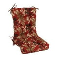 thumbnail image 3 of Blazing Needles 18-inch by 38-inch Spun Polyester Patterned Outdoor Tufted Chair Cushion, 3 of 5