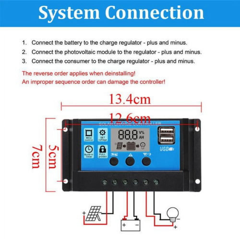 TASHHAR Solar Panel Kit 400W with Controller and Power Inverter Battery Charger Maintainer for Boat Car RV Motorcycle Marine Automotive