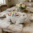 thumbnail image 4 of Easter Bunny Planter Resin Sculpture – 11.8" Decorative Figurine for Spring Home Table Centerpiece | Easter Decorations Indoor | Resin Bunny Planter for Flowers, Candles & Holiday Display, 4 of 7