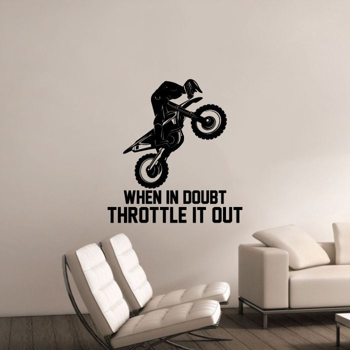 Racing Motorcycle Wall Sticker Vinyl DIY Home Decor Motorcycle Player