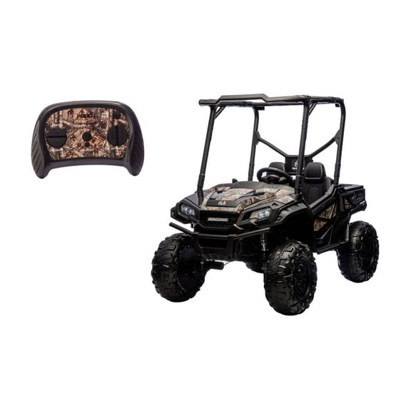 Realtree XD 24V Battery-Powered Ride-On UTV for Kids with Remote Control, Lights and Sounds