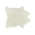 thumbnail image 2 of Luxe Faux Cowhide Rug 3ft Animal-Free Durable Soft Plush Design, 2 of 4