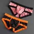 thumbnail image 3 of Posijego Low Rise Briefs for Men Color Block Stretchy Breathable Comfortable Tight Bikini Underwear for Men, 3 of 7