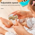 thumbnail image 4 of Electric Nail Clipper Polisher with LED Light 2-Speed Rechargeable 2-In-1 Automatic Fingernail File Baby Kids Adults Seniors Manicure Trimmer, 4 of 8